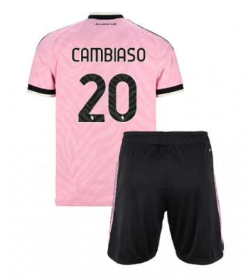 Juventus Andrea Cambiaso #20 Udebanetrøje Børn 2026-27 Kortærmet (+ Korte bukser)